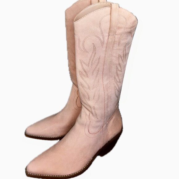 Coconuts by Matisse Agency Cowgirl Boots Embroidered Pointed Toe Zipper Sz 8 NEW - Picture 9 of 12